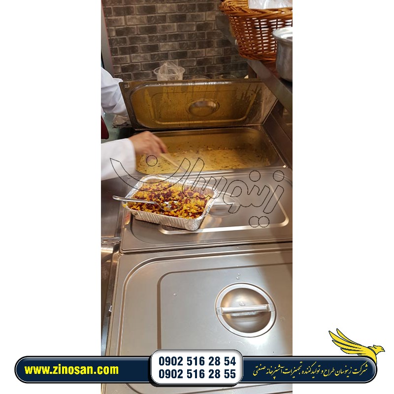 کانتر گرم تهیه غذای خانگی نیکان در تهران سهروردی