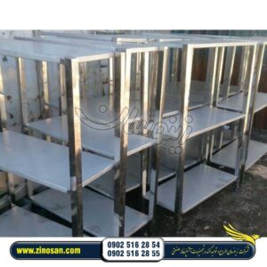 قفسه آشپزخانه استیل نگهداری ادویه حبوبات